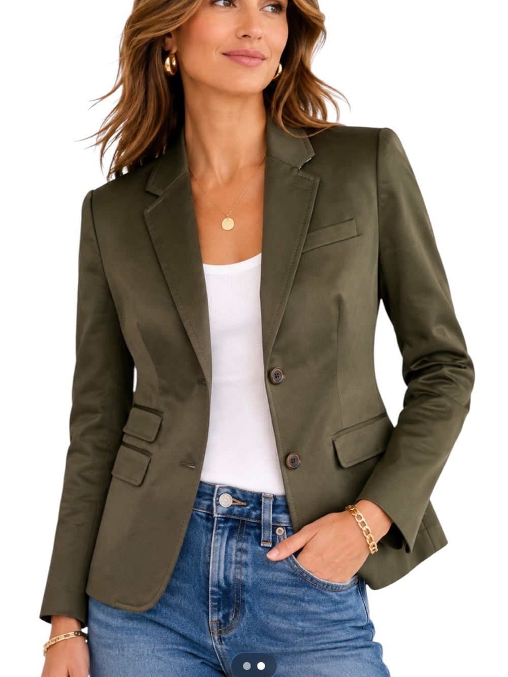 LN RARE J. Crew Military Green Schoolboy Blazer - 6